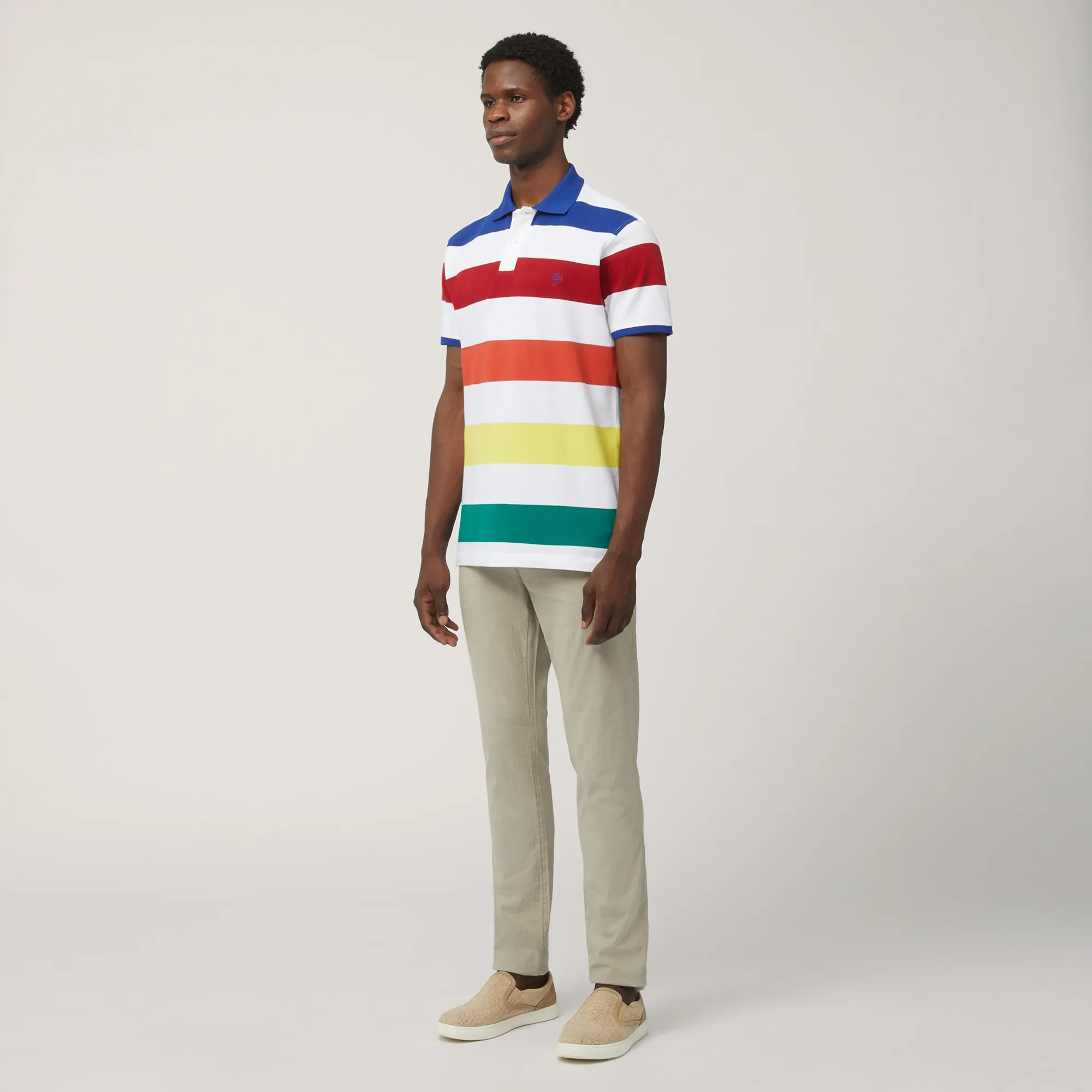 Polo A Righe Multicolor