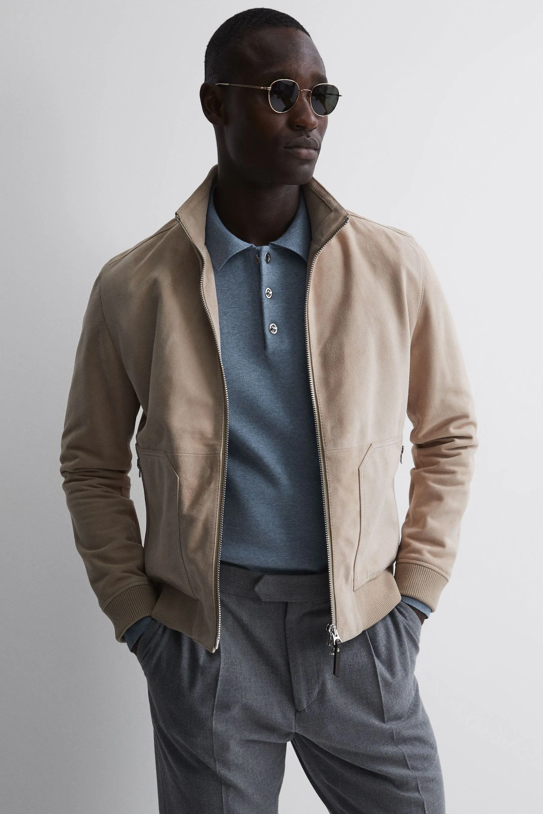 Polo con Reiss Sharp Manica lunga    