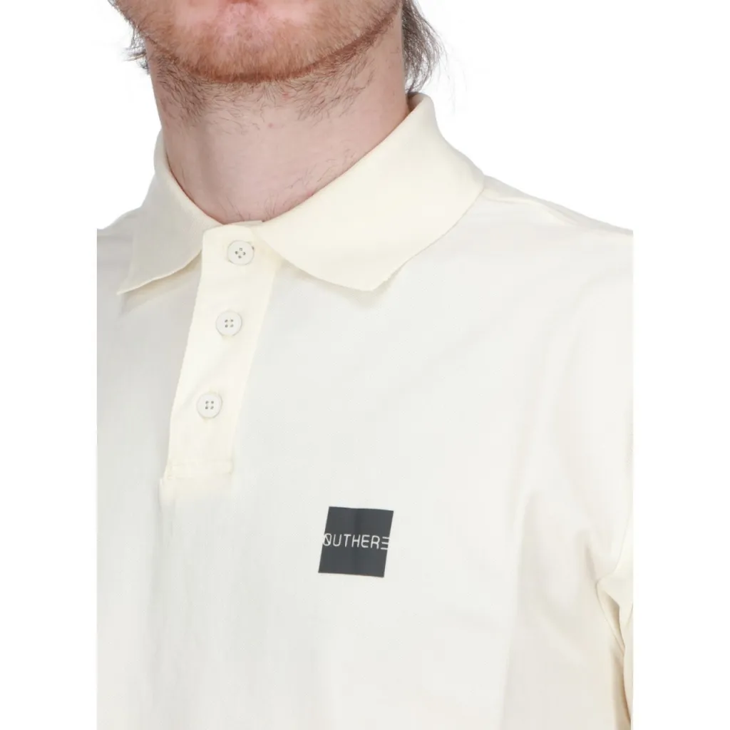 Polo Outhere Uomo Piquet LOGO SHELL WHITE