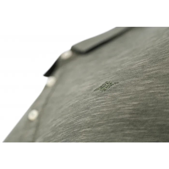 Polo uomo manica lunga melange Baileys Verde