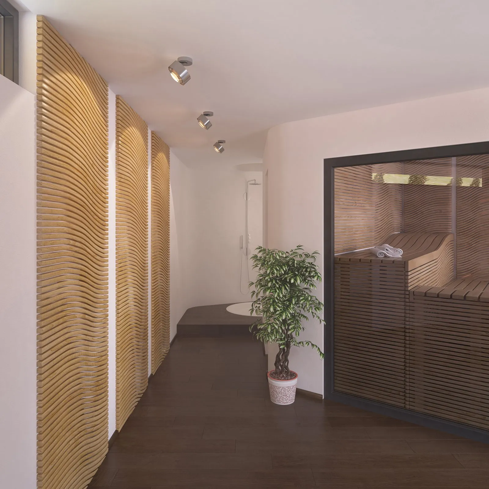 Puk Maxx Move Farotto LED, lente trasparente, cromo