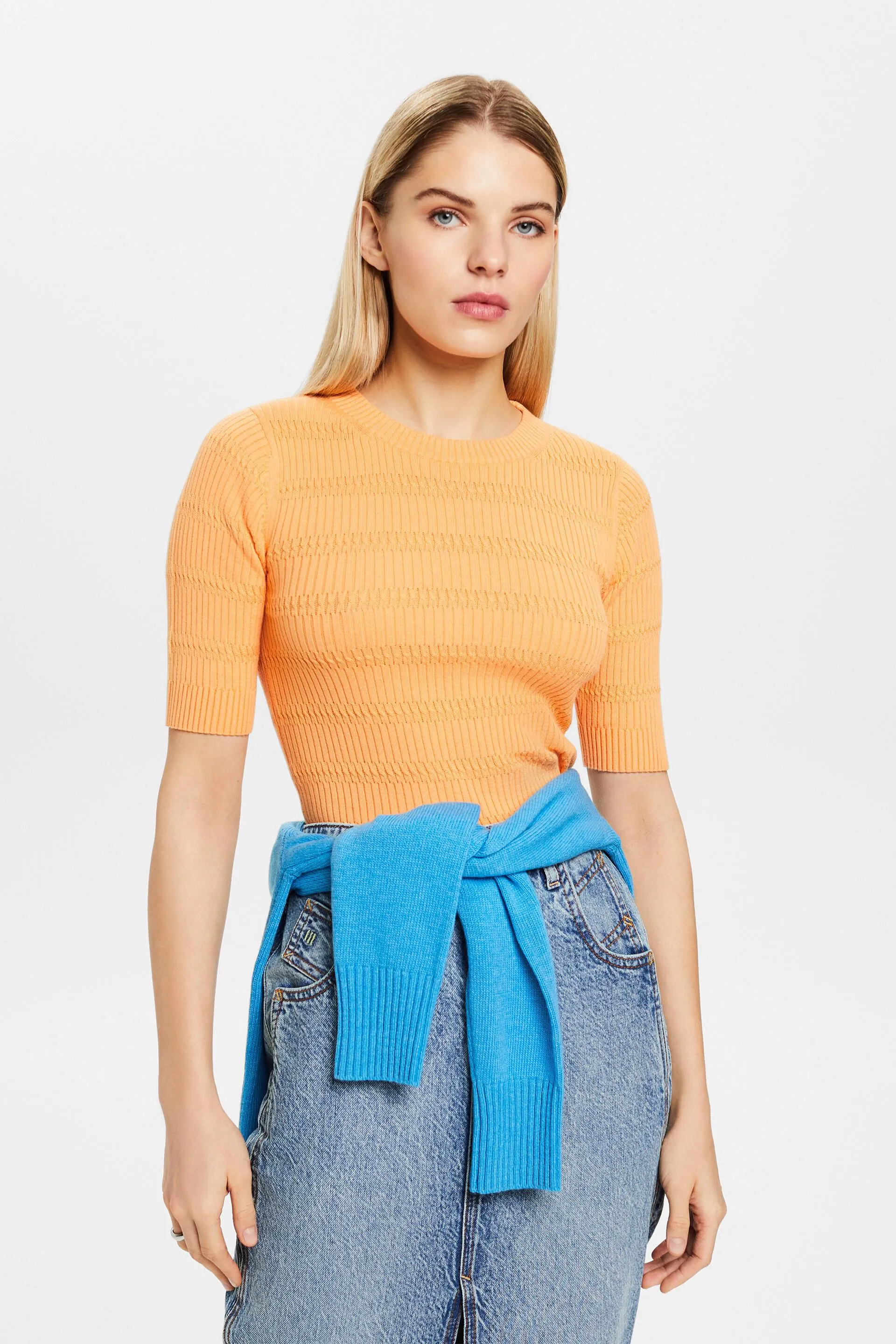 Pullover a maglia a maniche corte