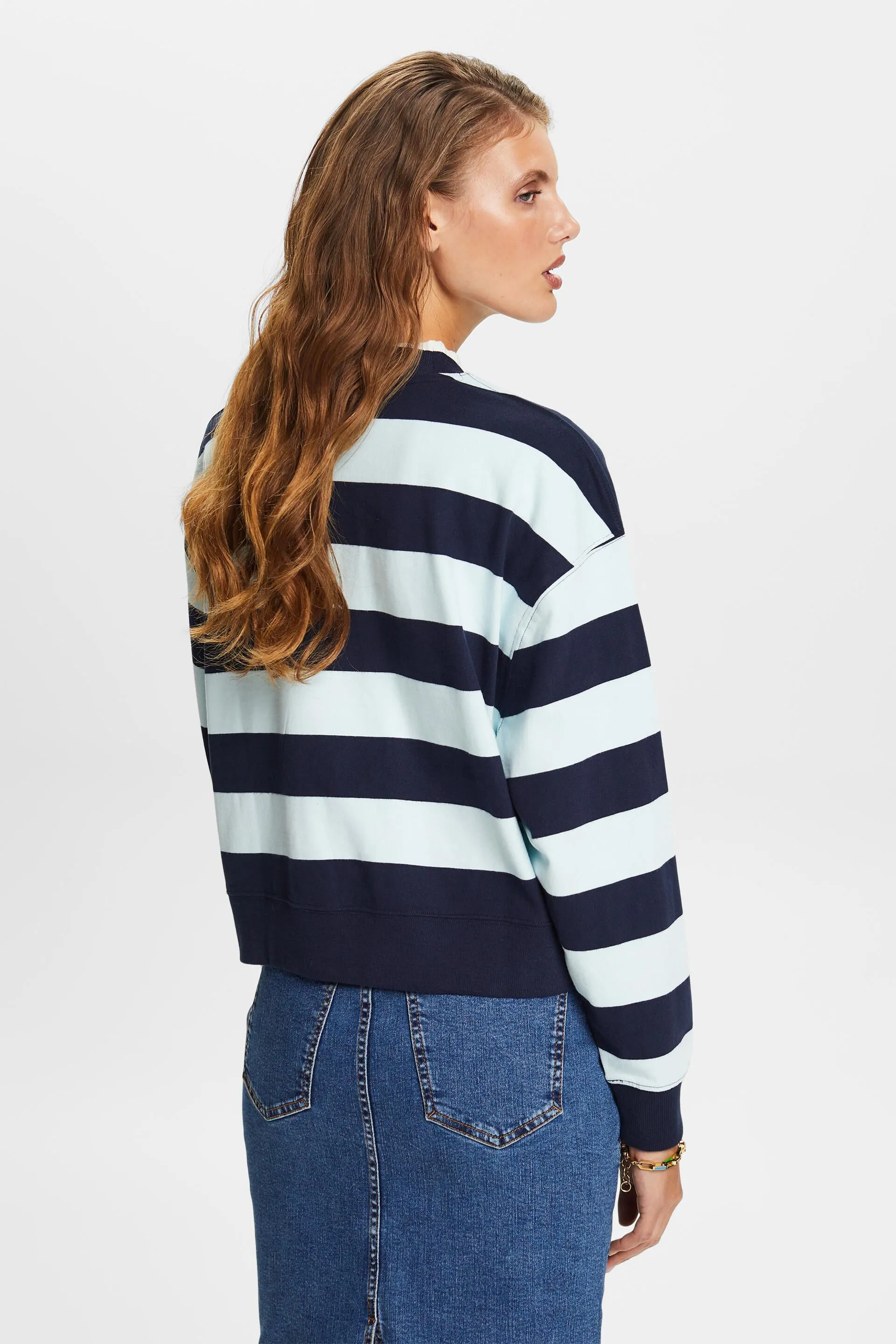 Pullover a righe in cotone