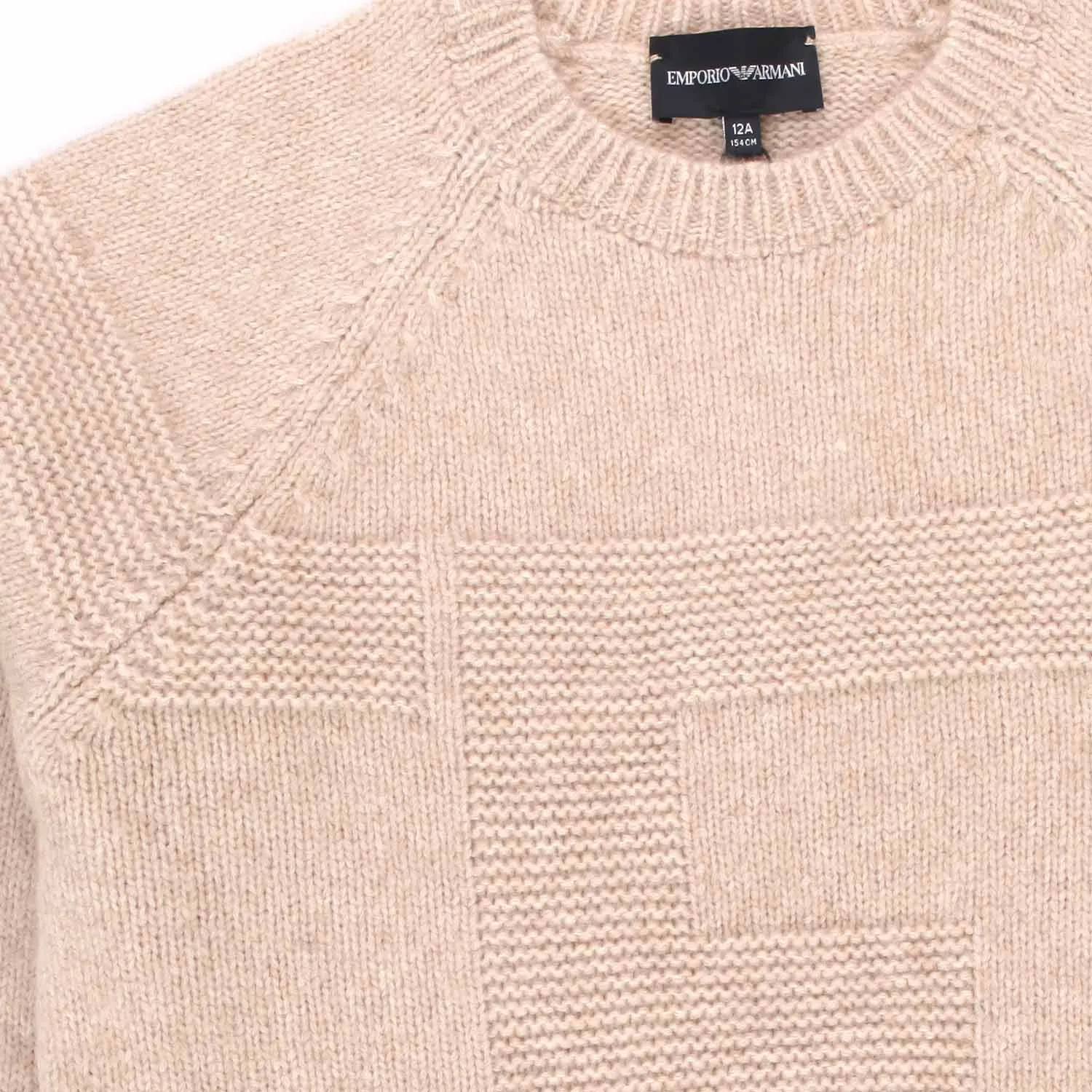 Pullover Beige Natural Melange Bambino E Teenager
