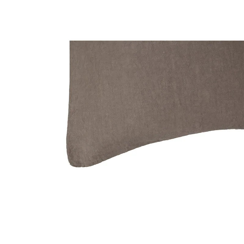 Puro lino biancheria Coppia Federe  Puro Lino Stonewash Tortora