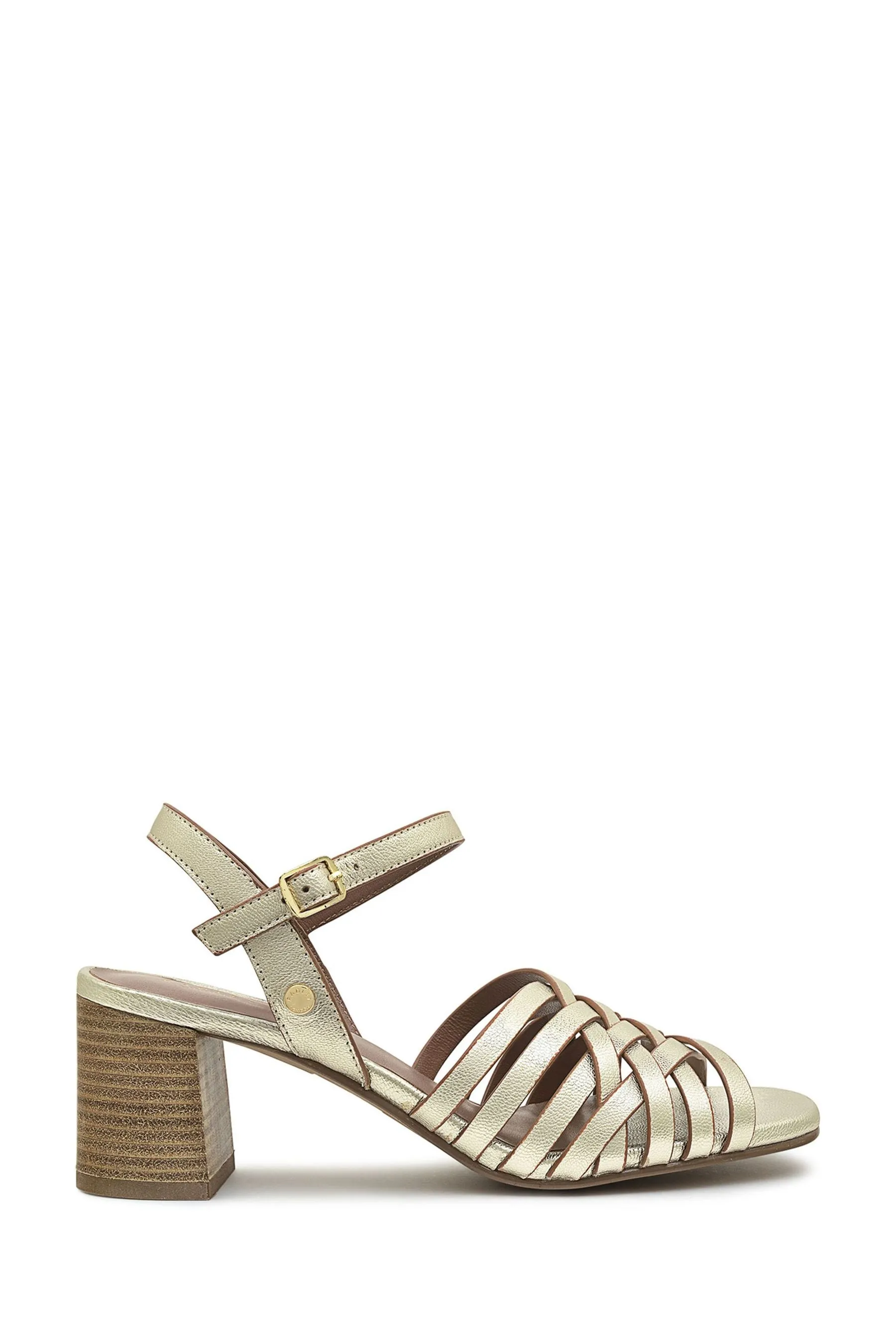 Radley London - Oro - Crossways Road Dettagli metallizzati - Sandali intrecciata con tacco largo