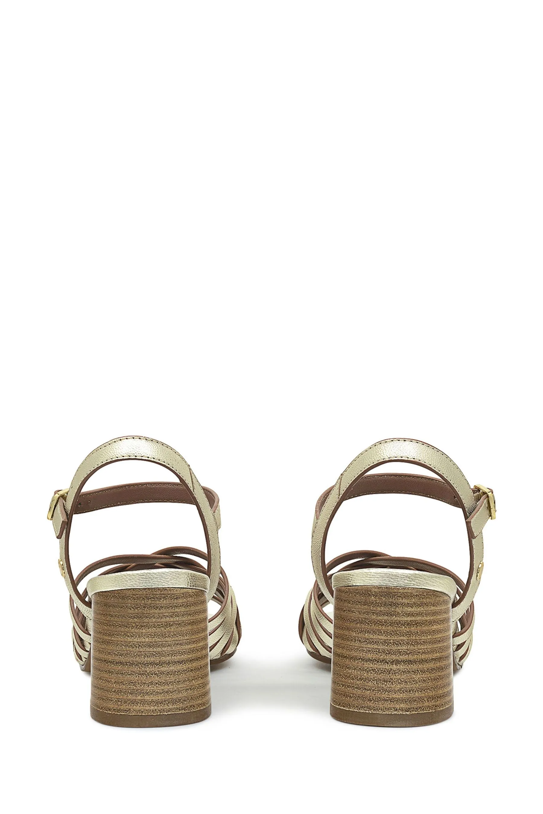 Radley London - Oro - Crossways Road Dettagli metallizzati - Sandali intrecciata con tacco largo