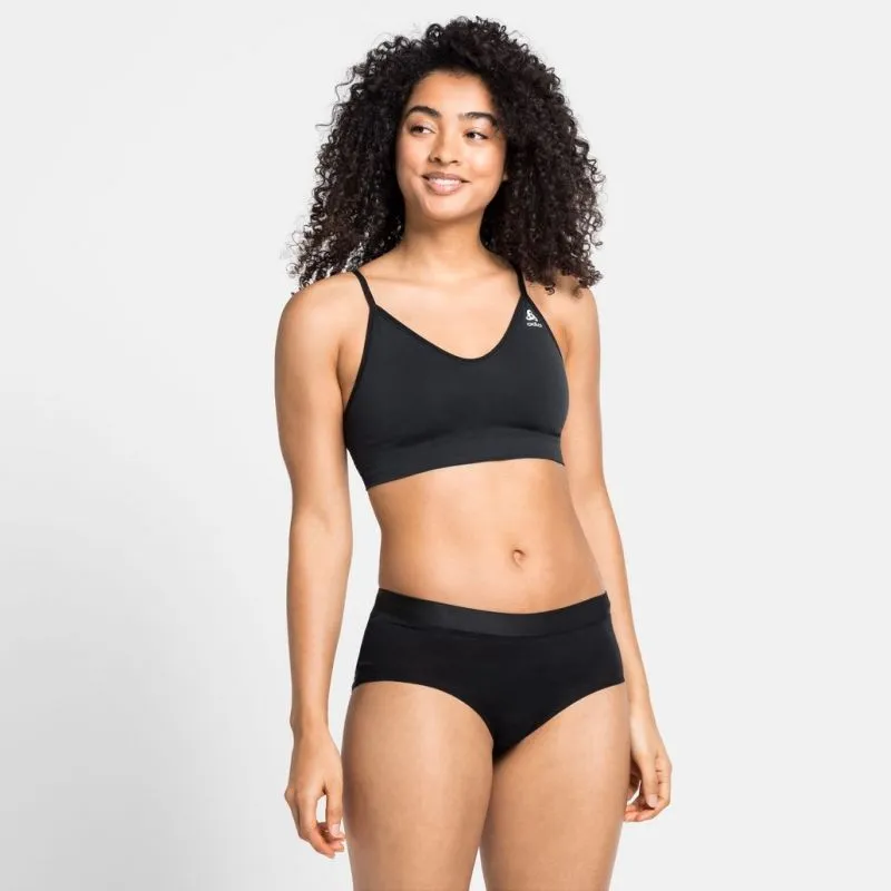 Reggiseno donna Odlo Seamless Soft (nero - grigio melange)