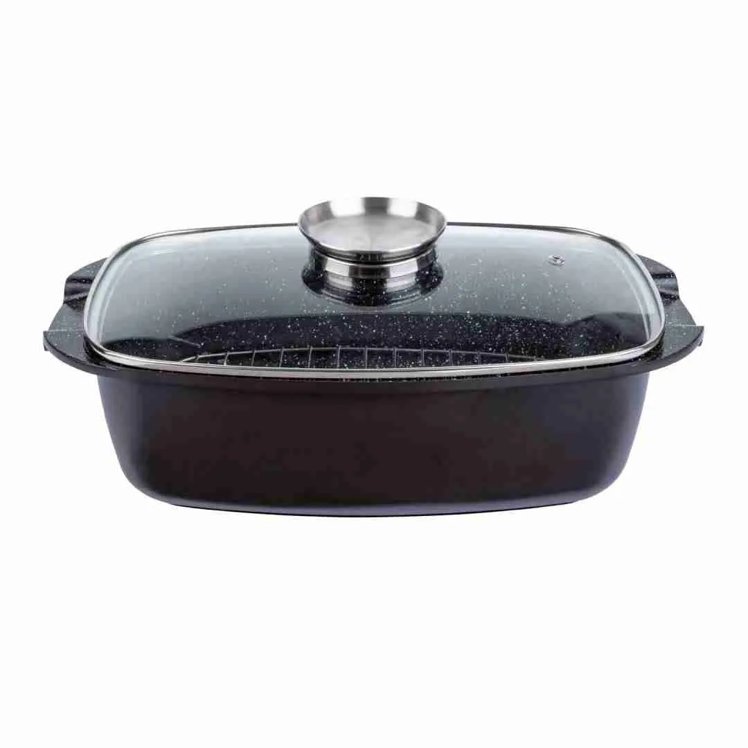 Rostiera Ernesto Con RIvestimento Ceramico Antiaderente Acciaio Inox Casseruola 