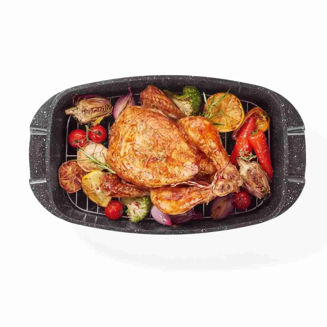 Rostiera Ernesto Con RIvestimento Ceramico Antiaderente Acciaio Inox Casseruola 