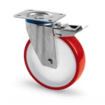 Ruota per carrelli orientabile RS PRO in Poliuretano, Ø 125mm, 170kg