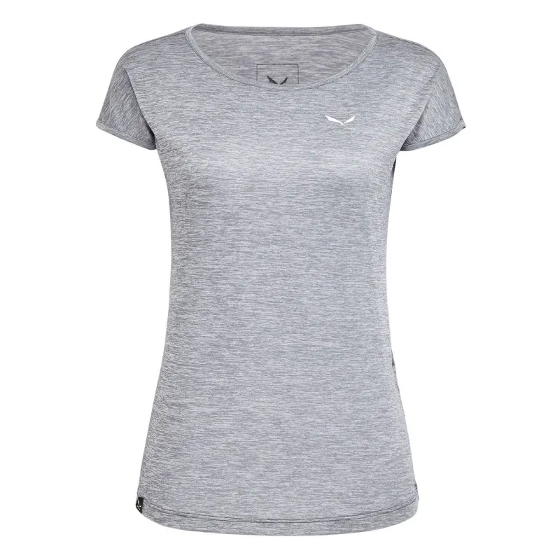 Salewa PUEZ MELANGE DRY'TON MAGLIETTA DONNA GREY QUIET SHADE MELANGE