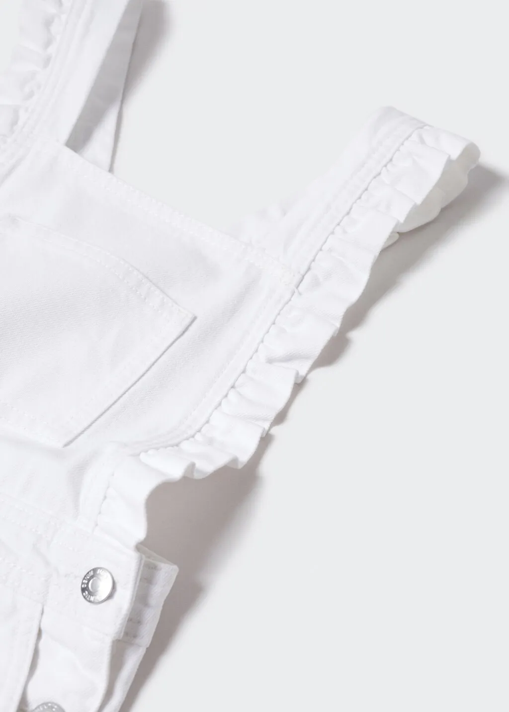 Salopette denim volant