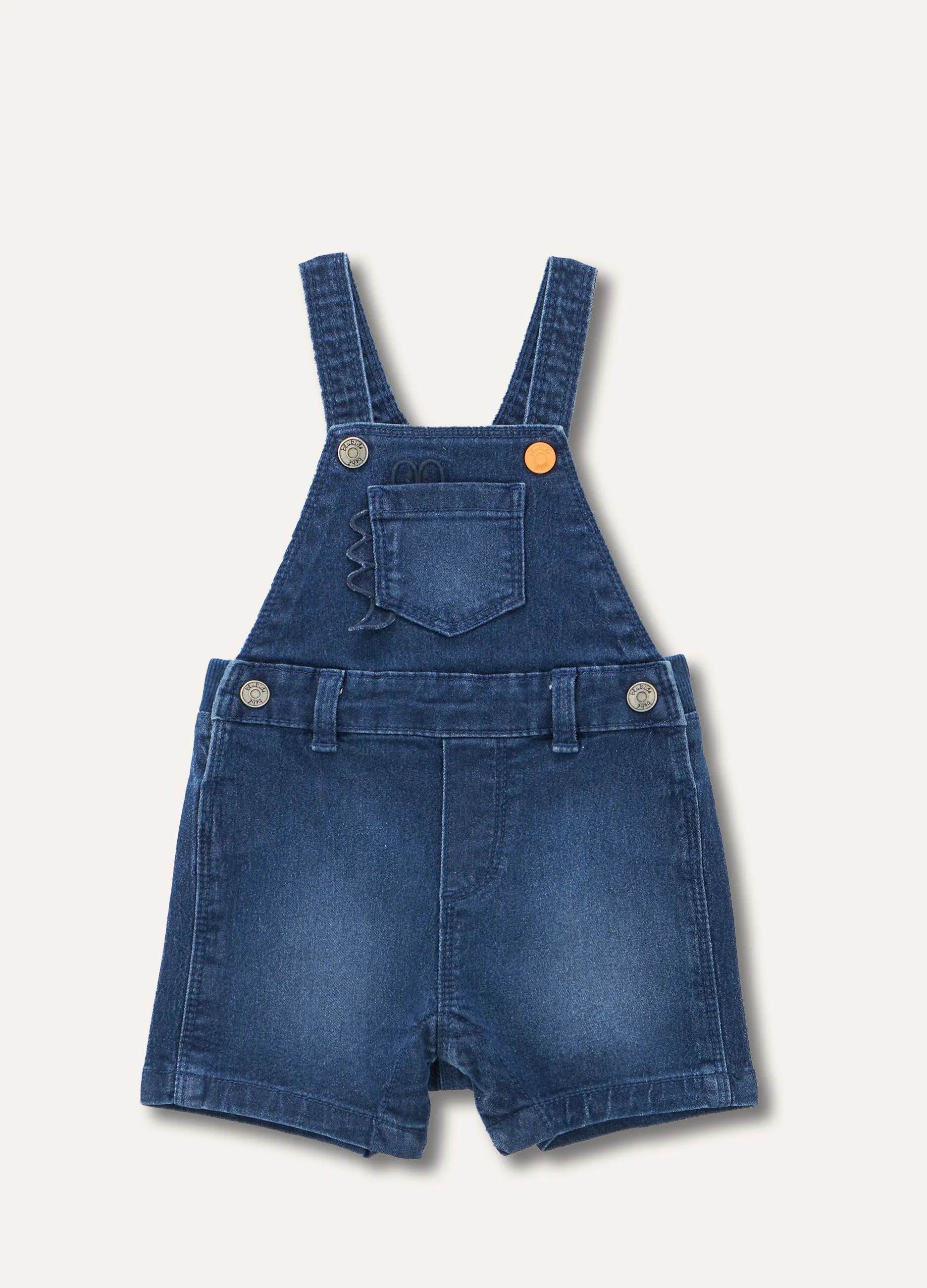 Salopette in denim neonato