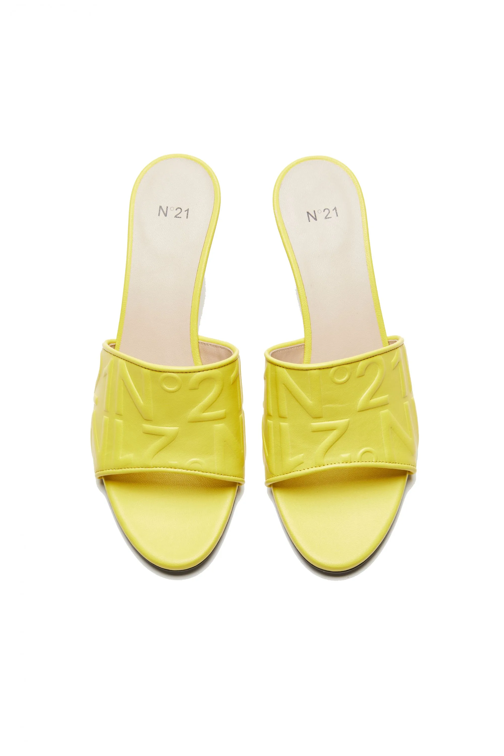 SANDALI GIALLI IN PELLE