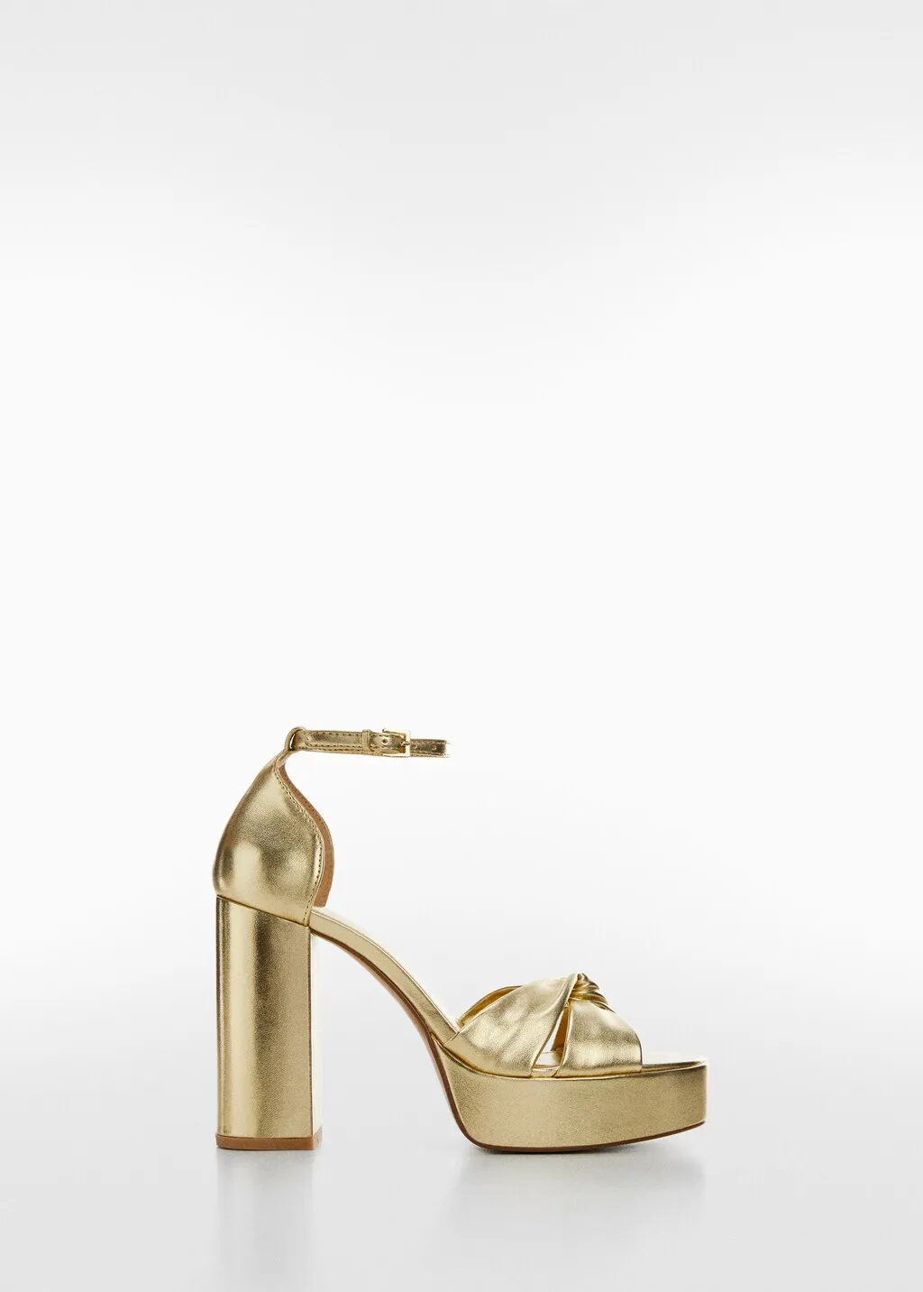 Sandali metallizzati tacco