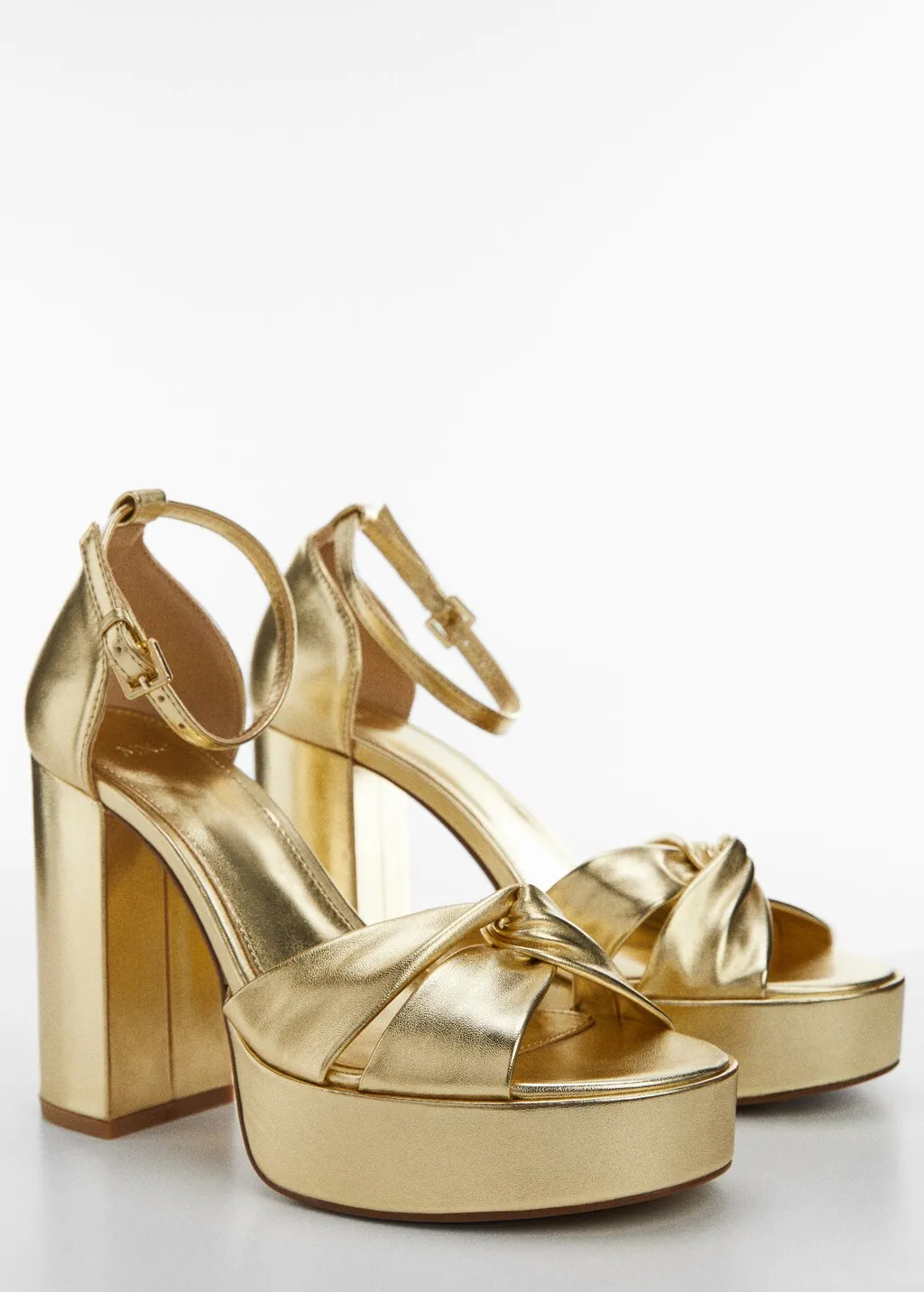 Sandali metallizzati tacco