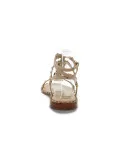 Sandalo basso Ash PARTY SCHIAVA SKIN in pelle carne e oro
