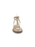Sandalo basso Ash PARTY SCHIAVA SKIN in pelle carne e oro