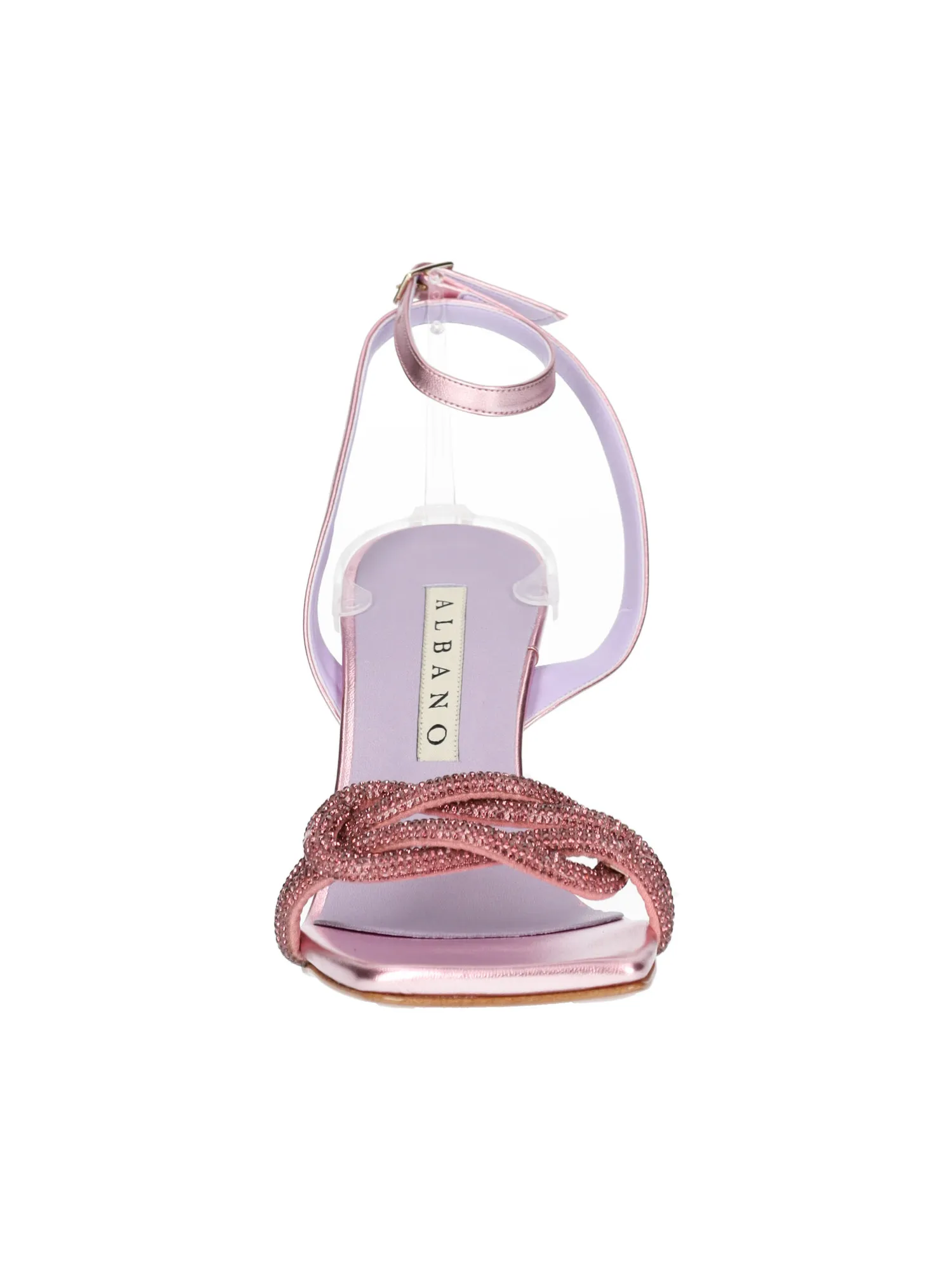 Sandalo tacco largo Albano da donna rosa