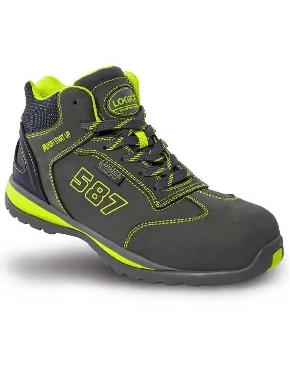Scarpe Antinfortunistiche Alte Nabuk Metal-free Logica S3 SRA PLANET-44