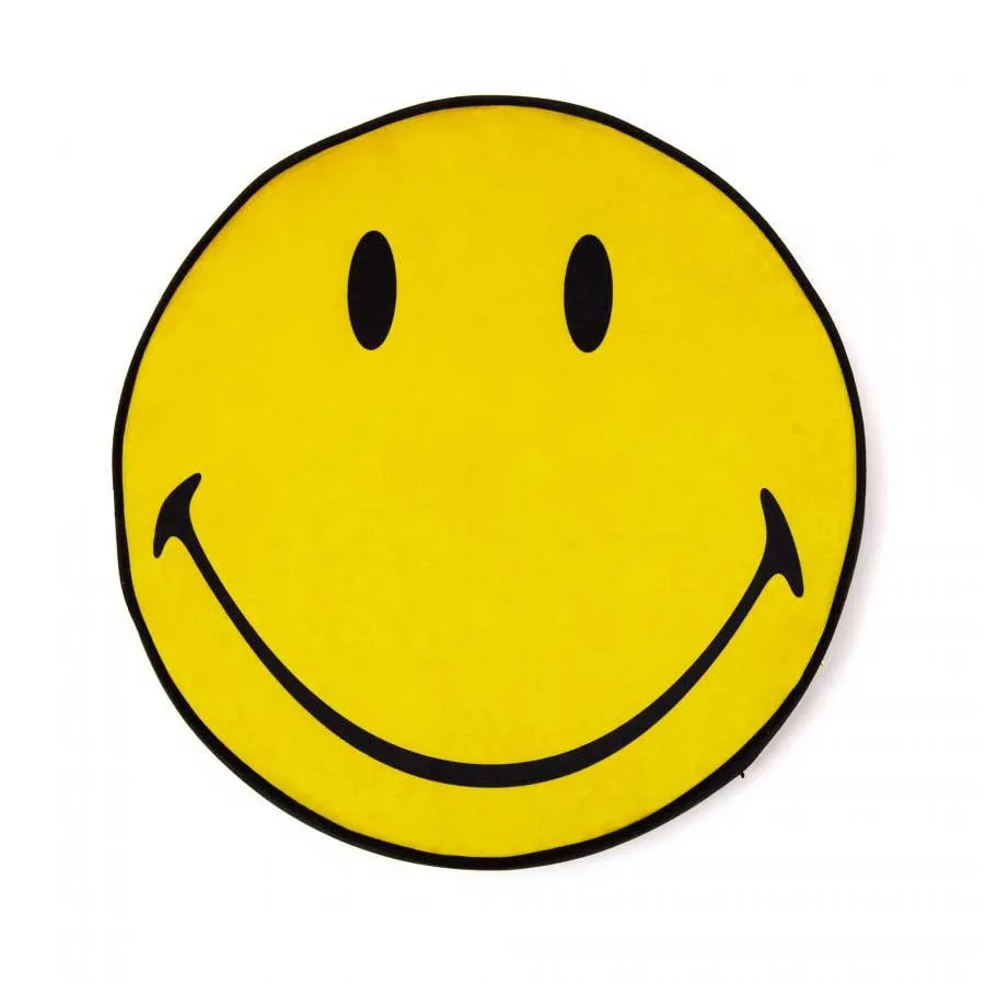 Seletti  Cuscino rotondo in poliestere ignifugo Classic Smiley