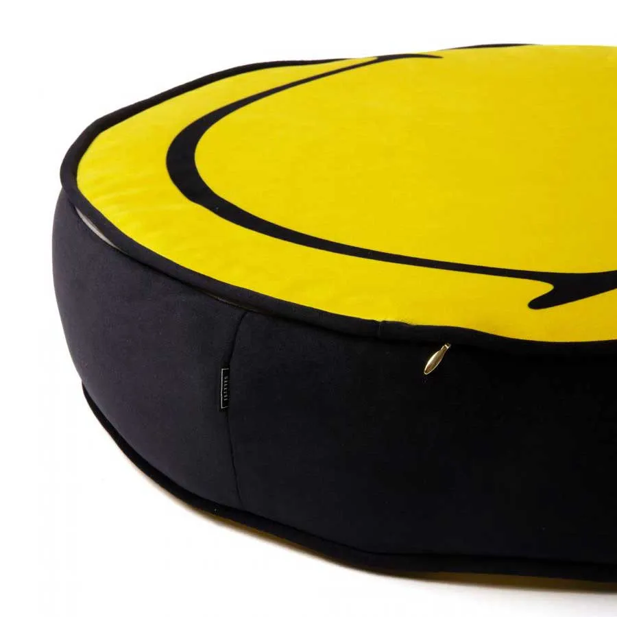 Seletti  Cuscino rotondo in poliestere ignifugo Classic Smiley
