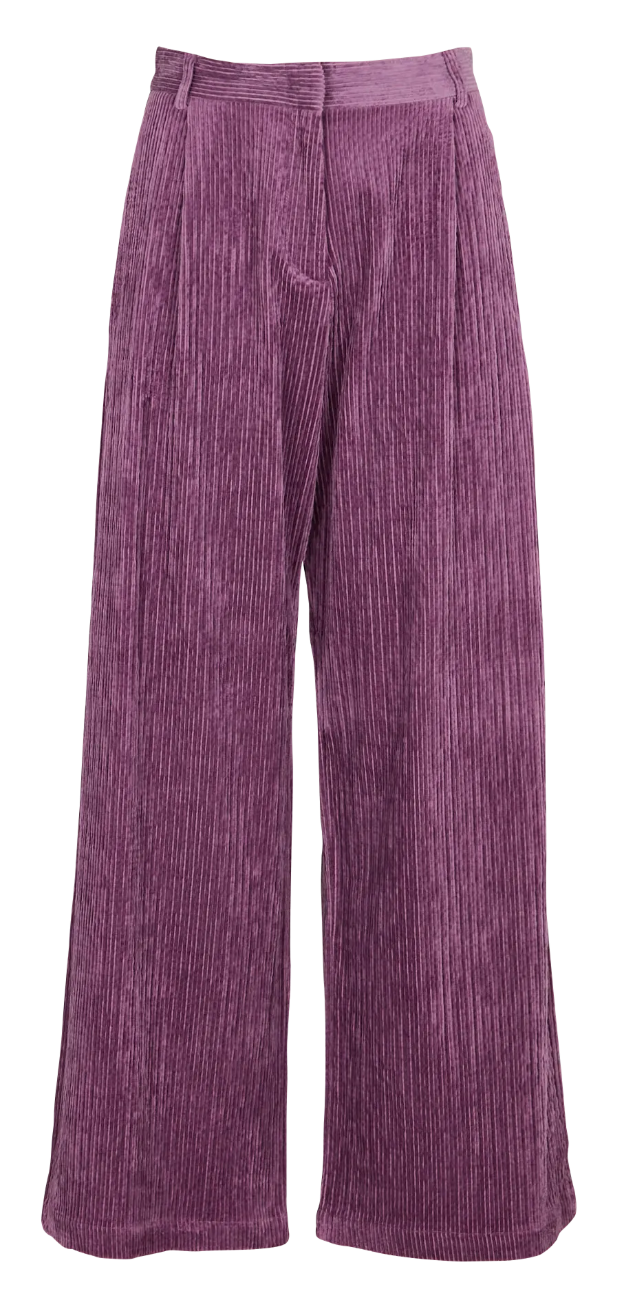  SESSUN   PASEO - Pantalone largo in velluto a coste | Viola