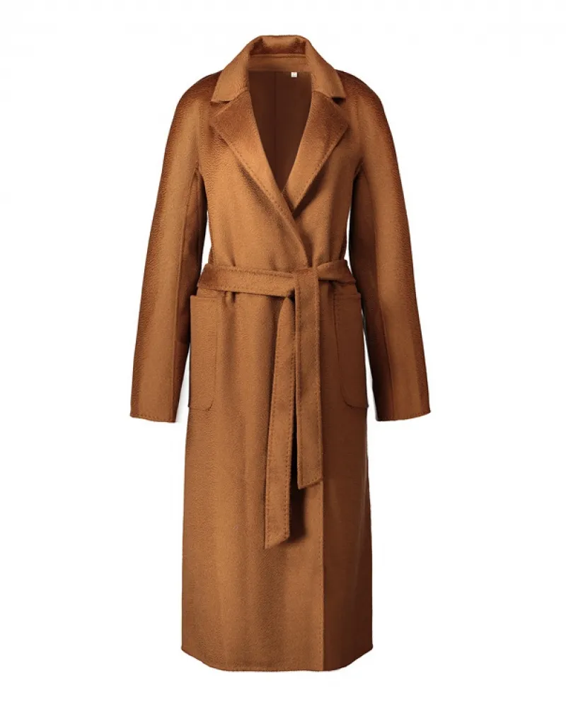 Shenghong 23 Autunno e inverno Nuovo stile M Cappotto di lana con ondulazione dell'acqua a doppia faccia fatto a mano Cappotto d