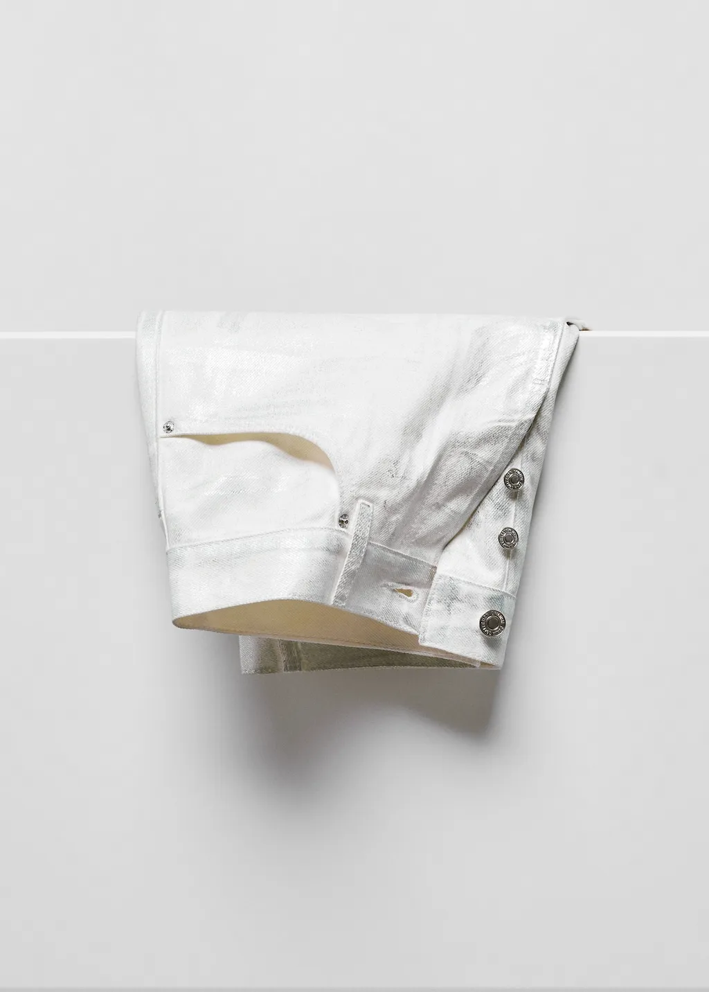 Short jeans metallizzati