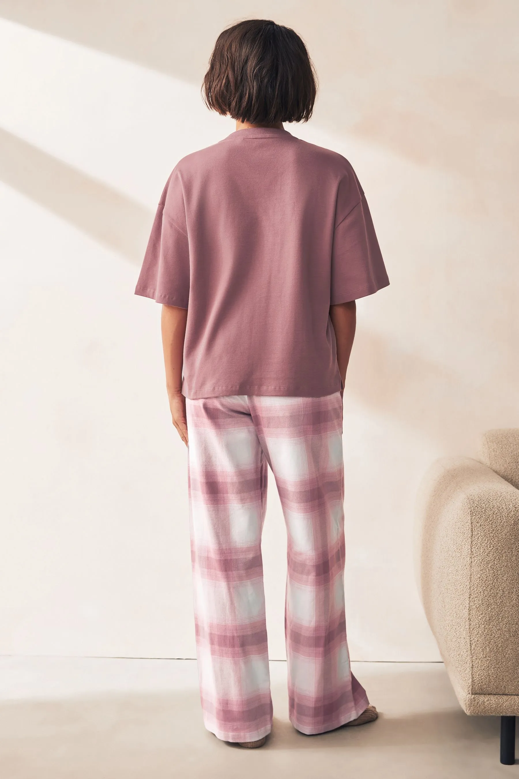 Short Sleeve Flannel Pyjamas    