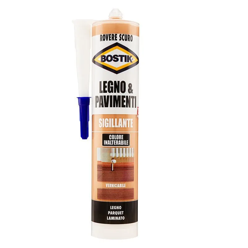Silicone legno e pavimenti Bostik rovere scuro 