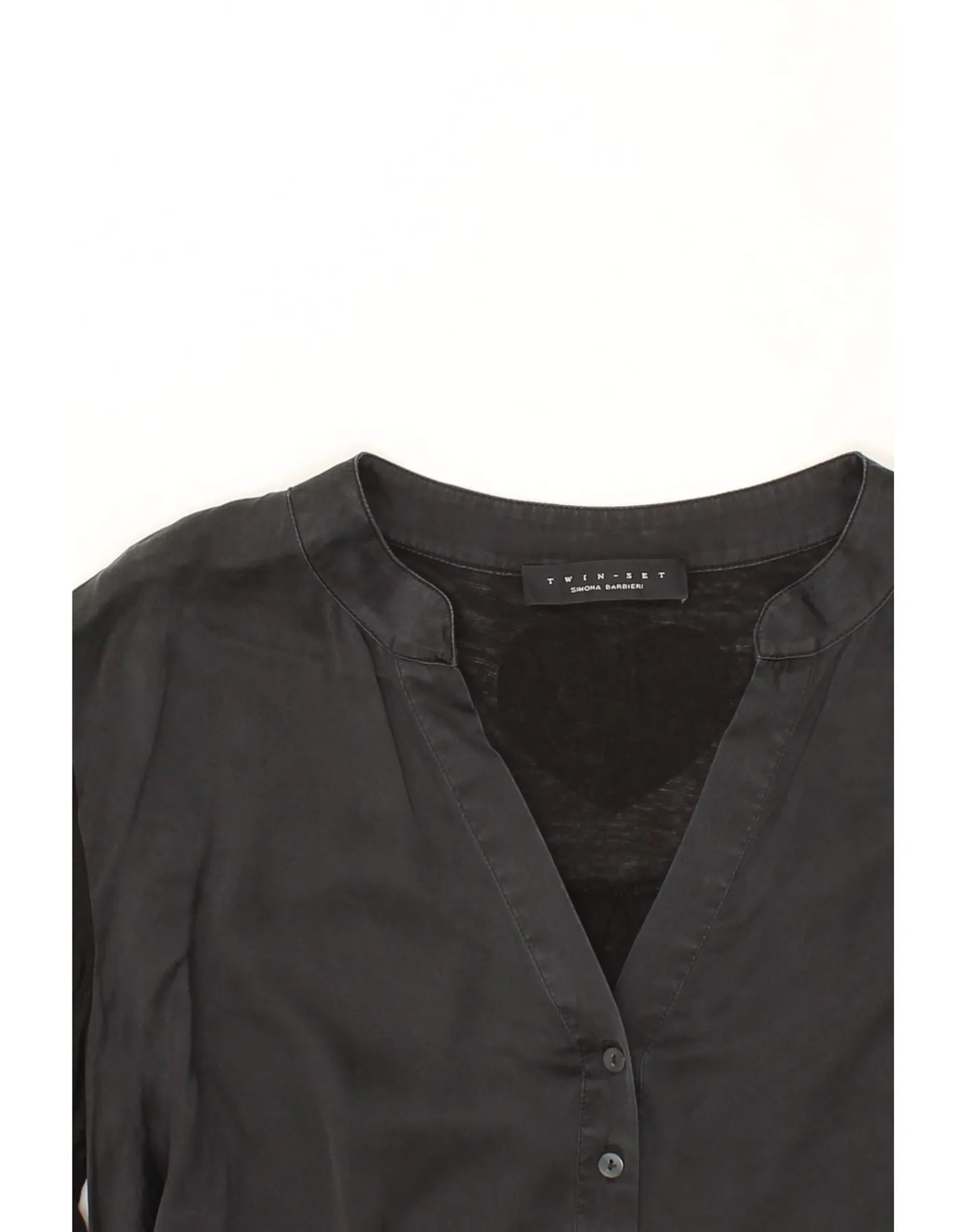 SIMONA BARBIERI Womens Twin-Set Pullover Shirt UK 16 Large Black