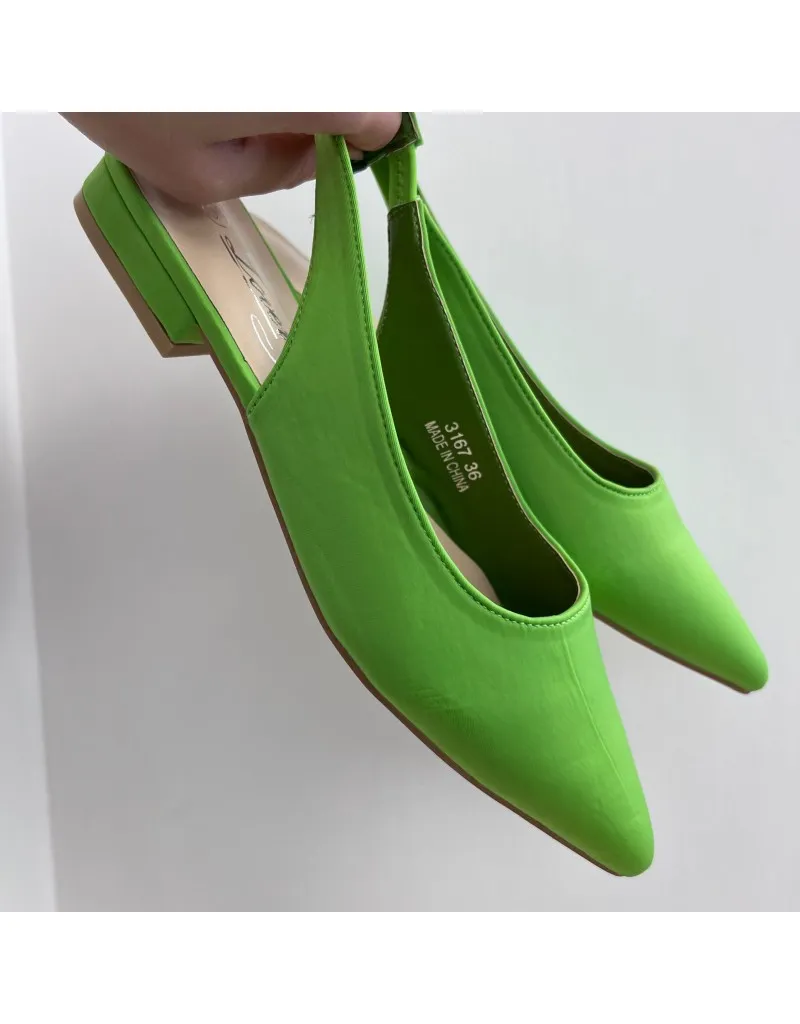 SLINGBACK SIMPLY LICRA VERDE