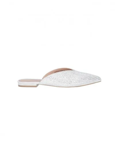Slippers a punta con strass STRASS CRYSTAL