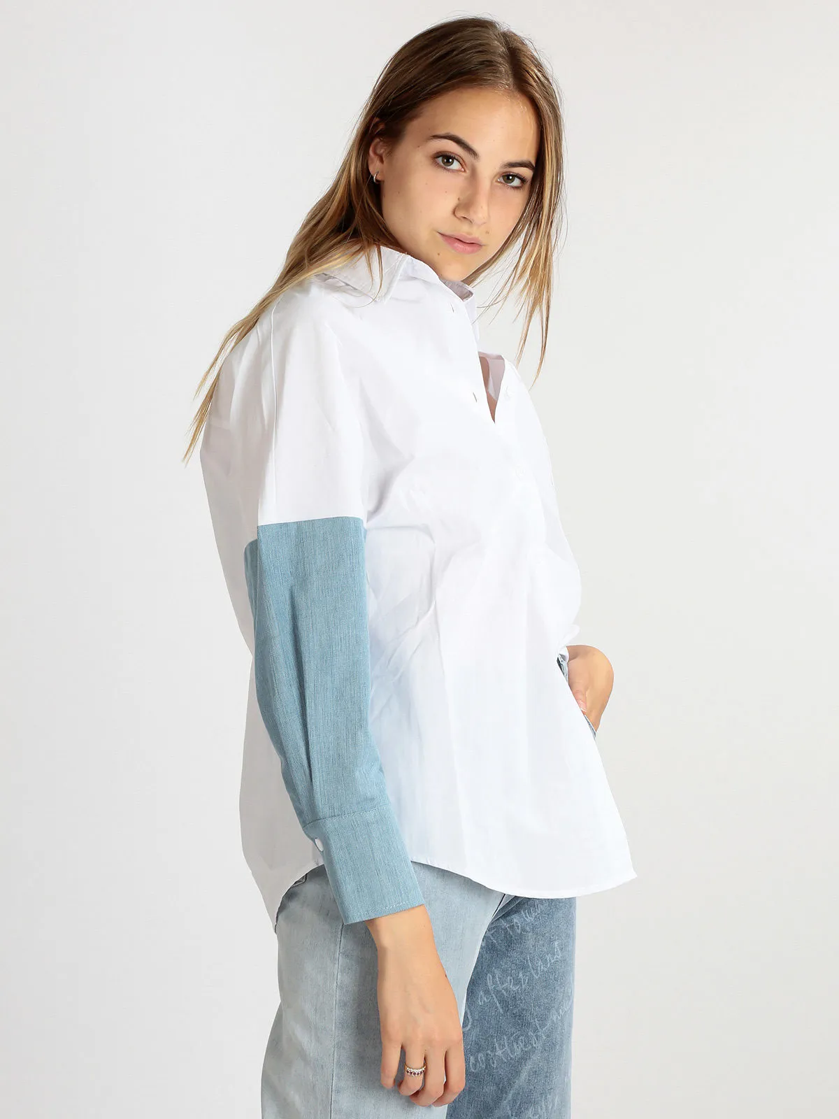 Solada Chemise femme oversize en coton