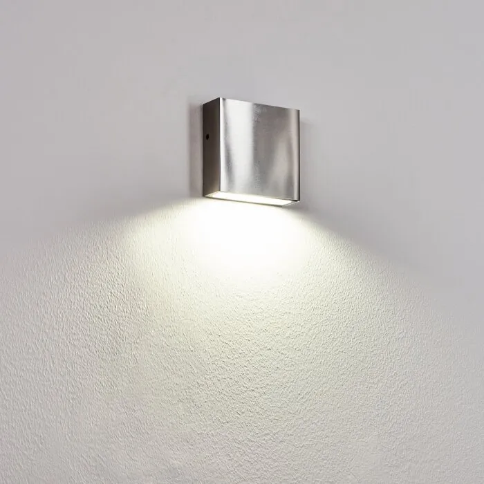 Spidern Applique da esterno LED Nichel opaco, Bianco, 1-Luce