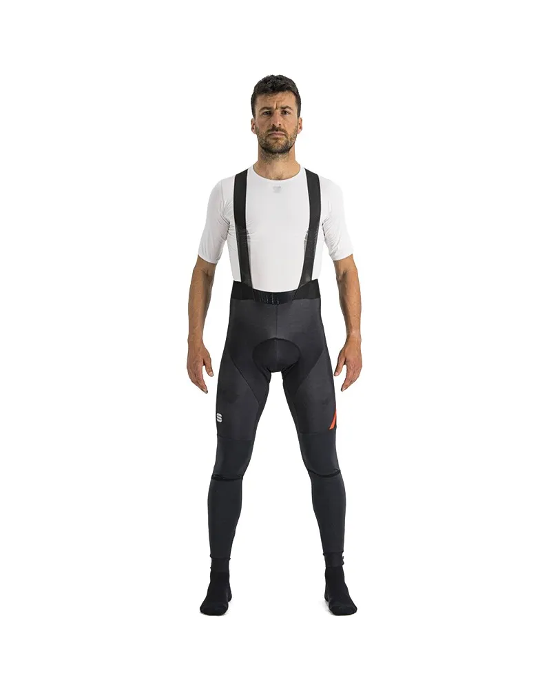 Sportful Fiandre Salopette Lunga Uomo, Nero