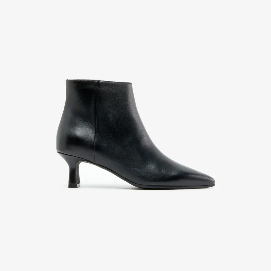Stivaletto Nero Tacco Rocchetto