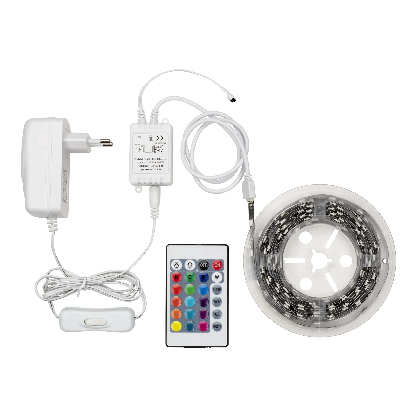 Striscia a LED Bailey Electric & Electronics bv, 3000mm, 12V cc, col. RGB