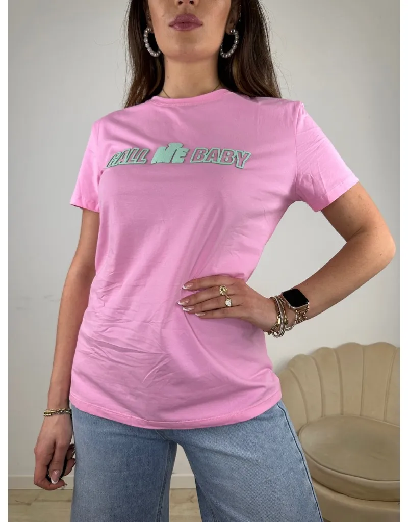 T-SHIRT CALL ME BABY ROSA