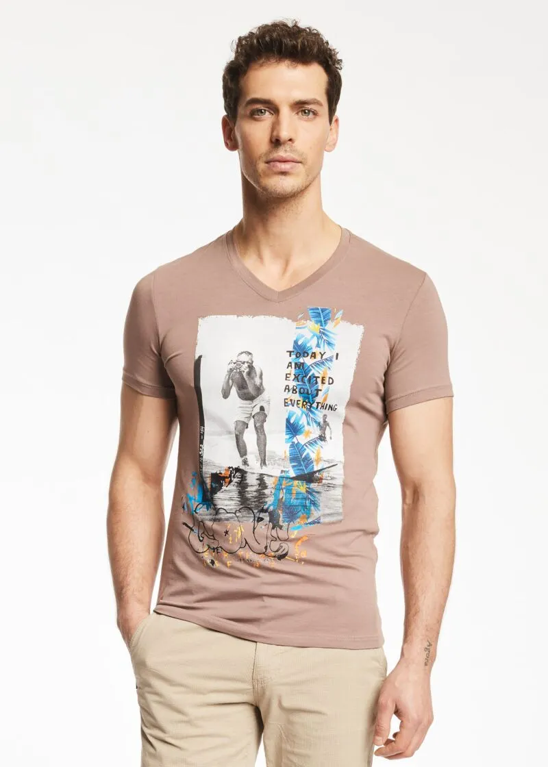 T-shirt con motivo fotografico