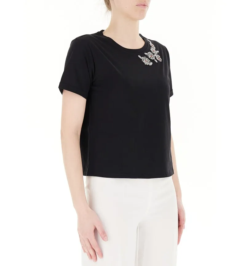 T-shirt con strass