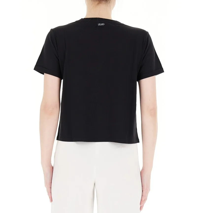 T-shirt con strass