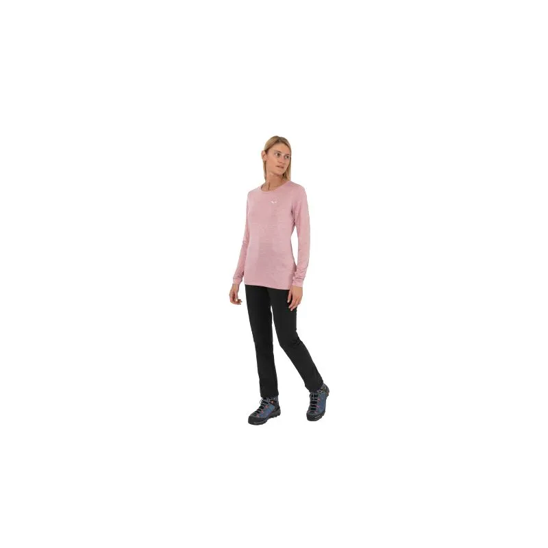 T-shirt donna a maniche lunghe Salewa PUEZ MELANGE DRY (zephyr melange)