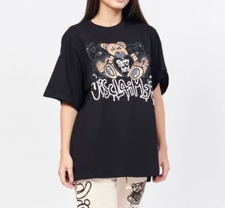 T-shirt Donna Disclaimer 53336 Nero