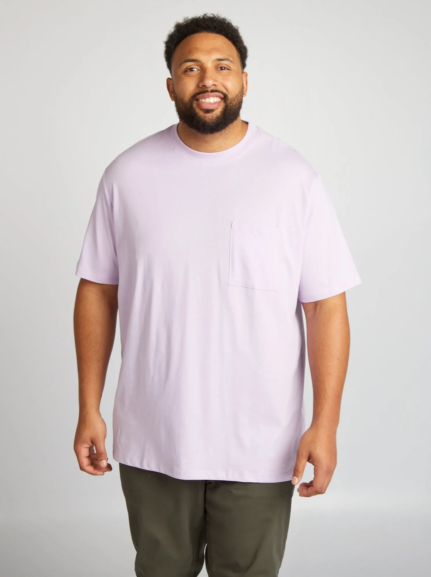 T-shirt in jersey tinta unita - VIOLA