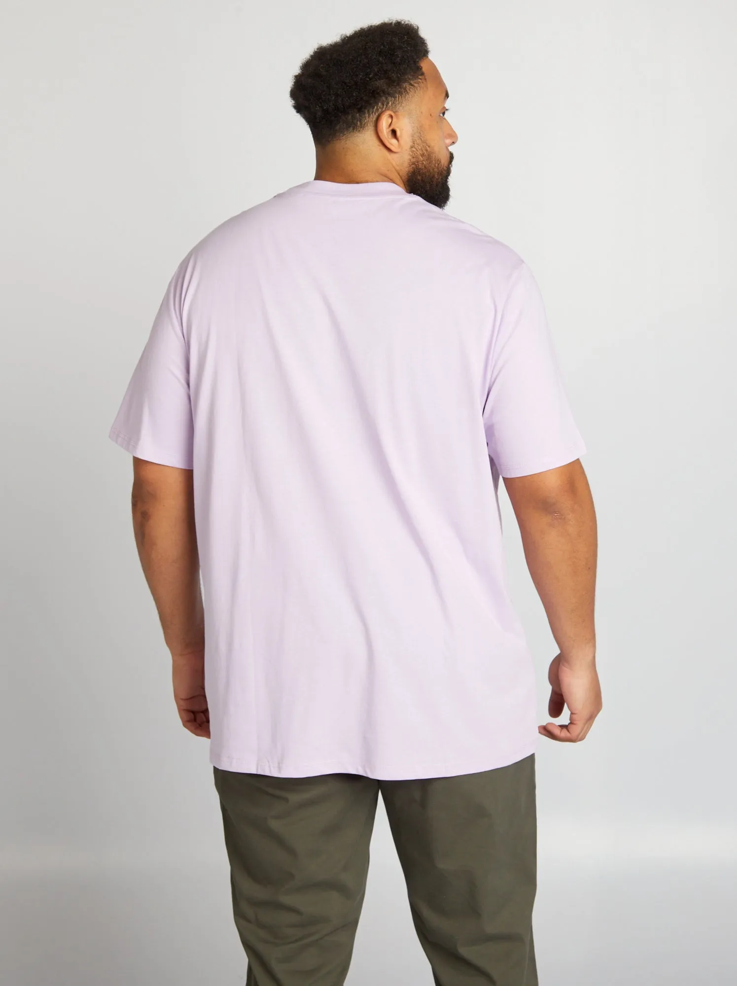 T-shirt in jersey tinta unita - VIOLA