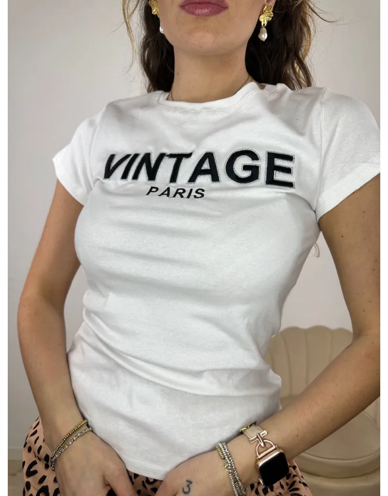 T-SHIRT VINTAGE BIANCA