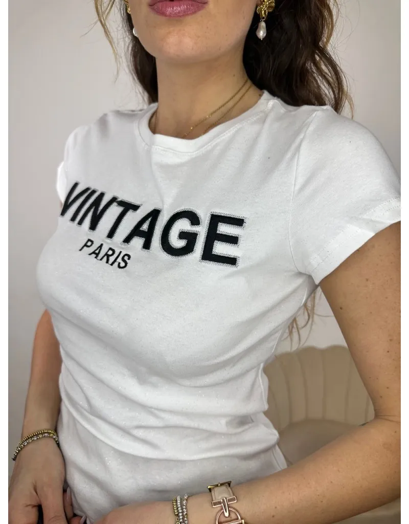 T-SHIRT VINTAGE BIANCA